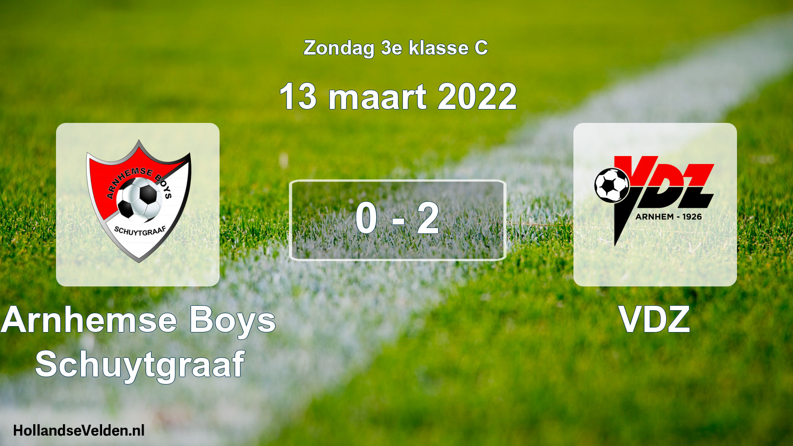Total number of matches played: Arnhemse Boys Schuytgraaf - VDZ 0 - 2 (13 March 2022)