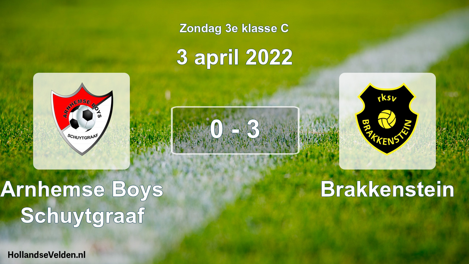 Total number of matches played: Arnhemse Boys Schuytgraaf - Brakkenstein 0 - 3 (3 April 2022)