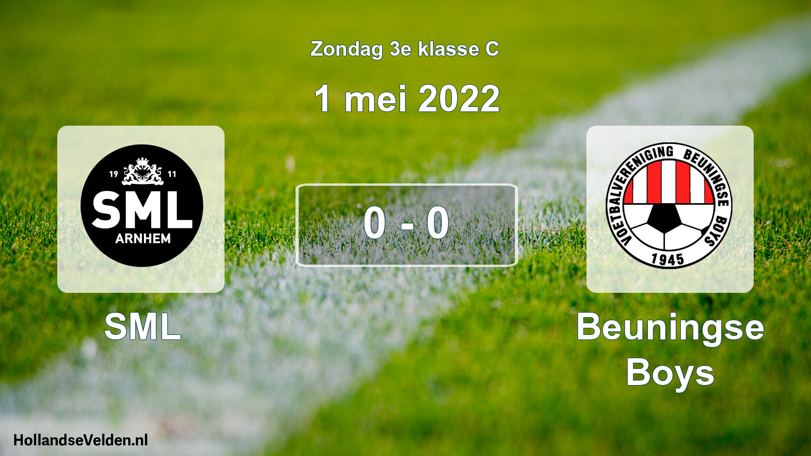 Total number of matches played: SML - Beuningse Boys 0 - 0 (1 May 2022)