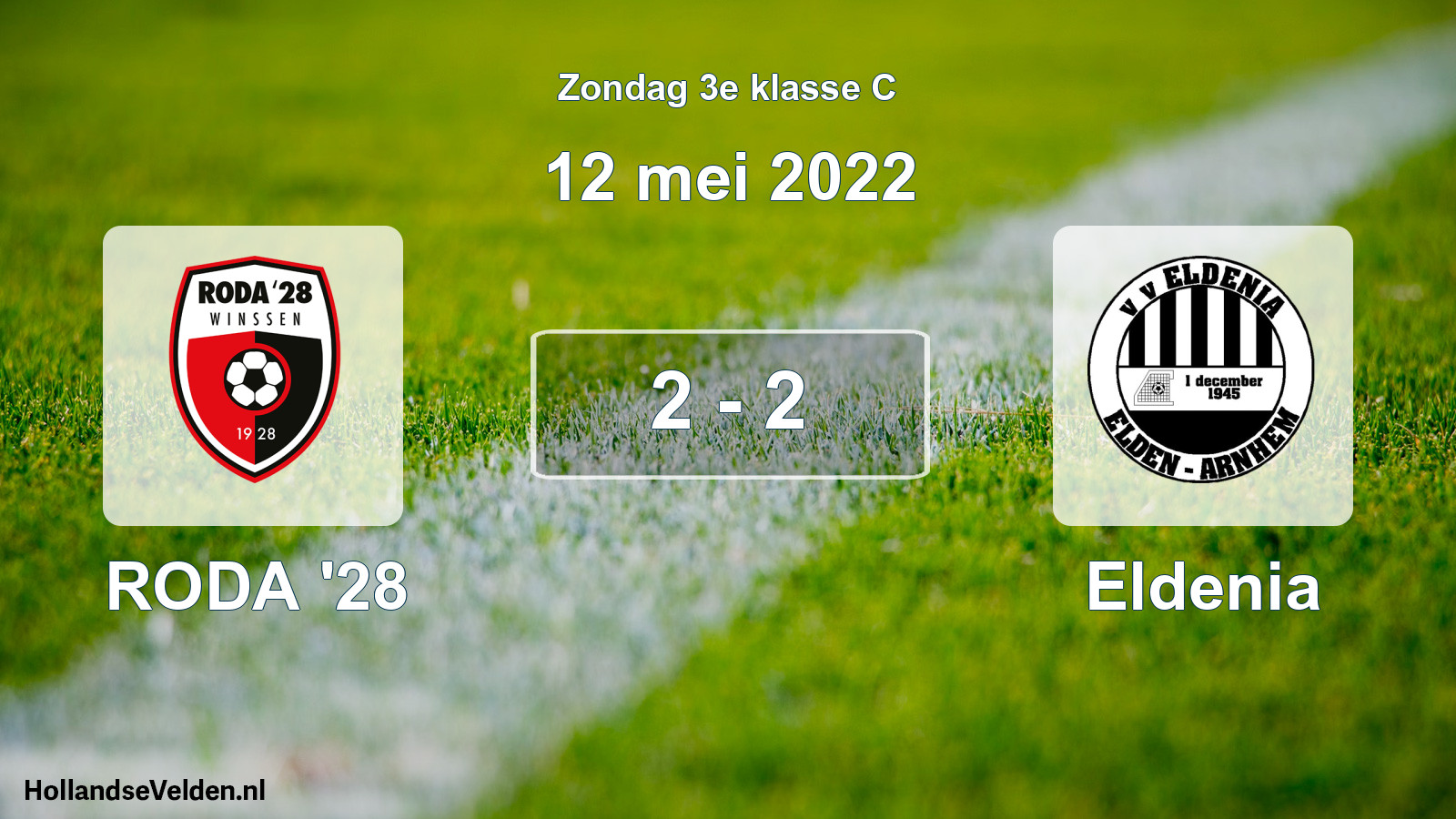 Total number of matches played: RODA '28 - Eldenia 2 - 2 (12 May 2022)