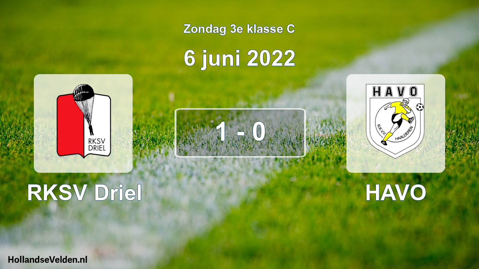 Total number of matches played: RKSV Driel - HAVO 1 - 0 (6 June 2022)