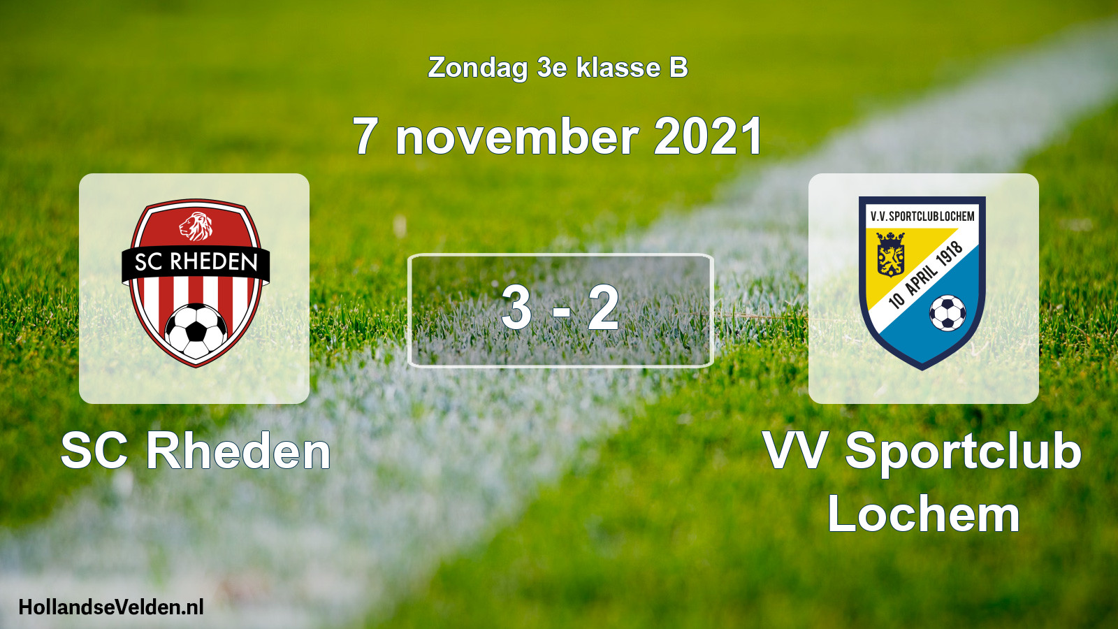 Total number of matches played: SC Rheden - VV Sportclub Lochem 3 - 2 (7 November 2021)
