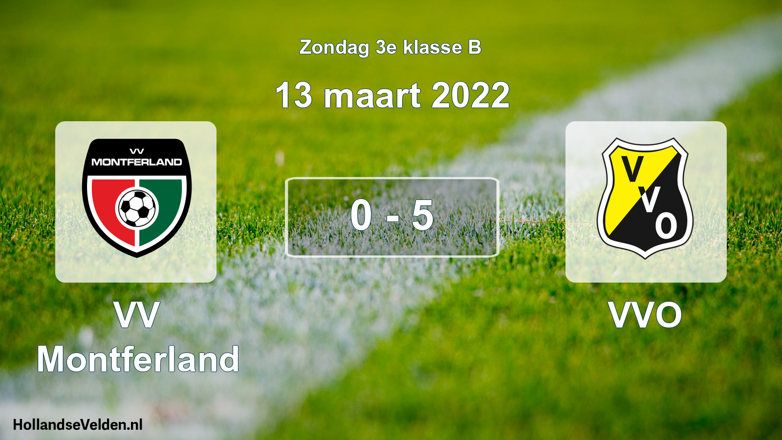 Total number of matches played: VV Montferland - VVO 0 - 5 (13 March 2022)