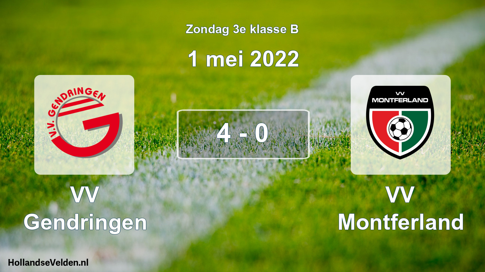 Total number of matches played: VV Gendringen - VV Montferland 4 - 0 (1 May 2022)