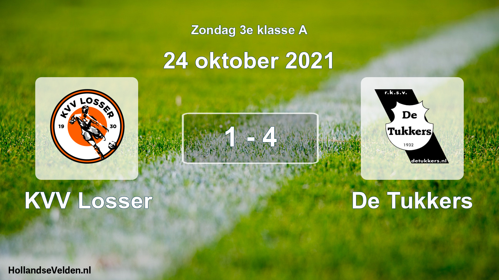 Total number of matches played: KVV Losser - De Tukkers 1 - 4 (24 October 2021)