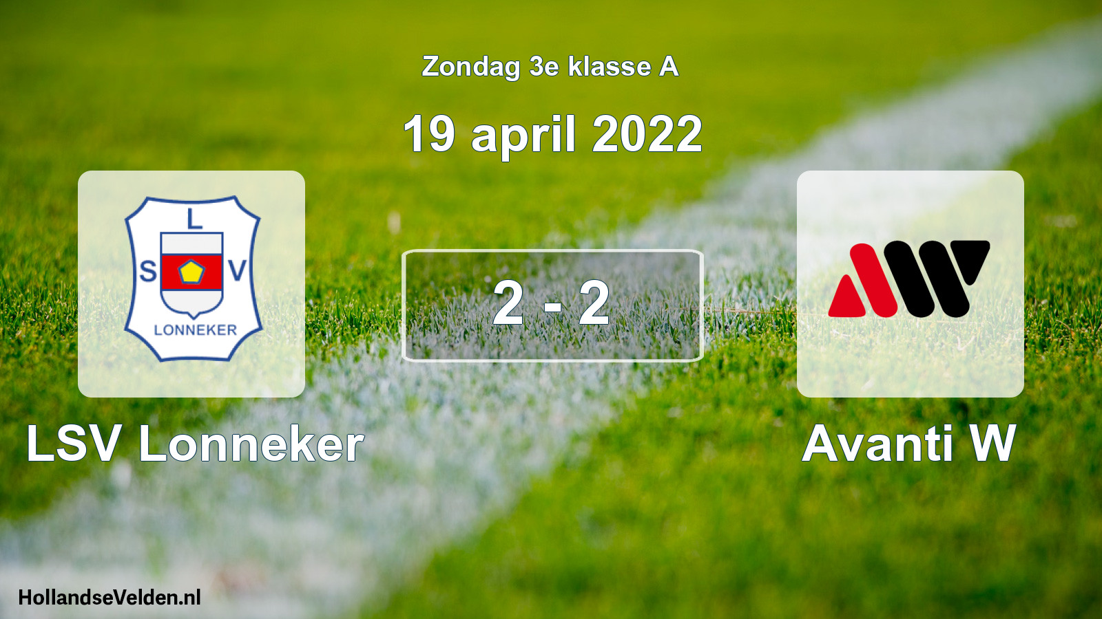 Total number of matches played: LSV Lonneker - Avanti W 2 - 2 (19 April 2022)