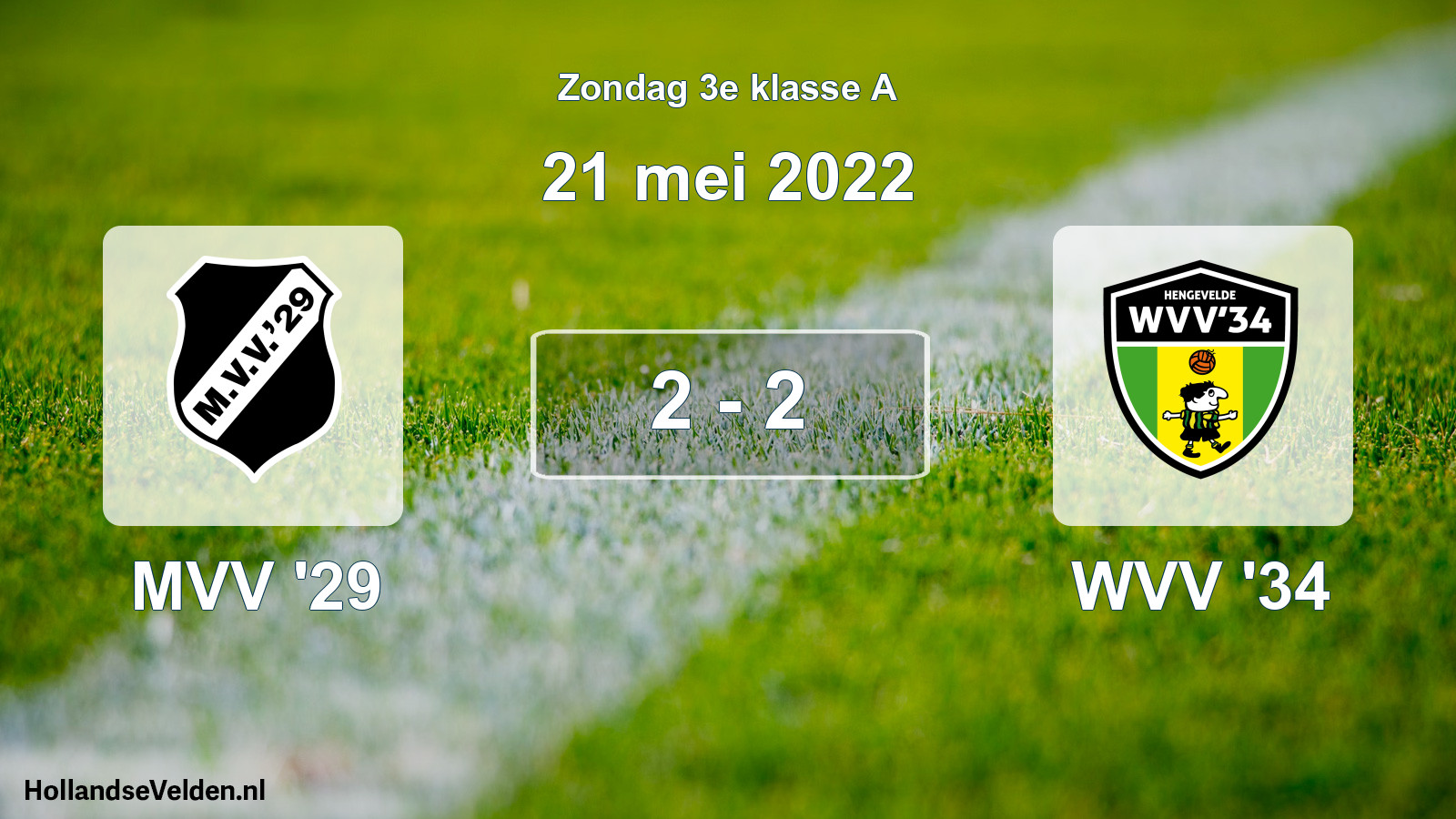 Total number of matches played: MVV '29 - WVV '34 2 - 2 (21 May 2022)