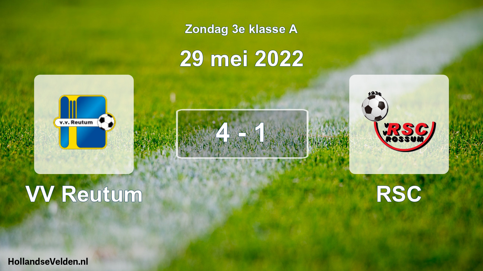 Total number of matches played: VV Reutum - RSC 4 - 1 (29 May 2022)