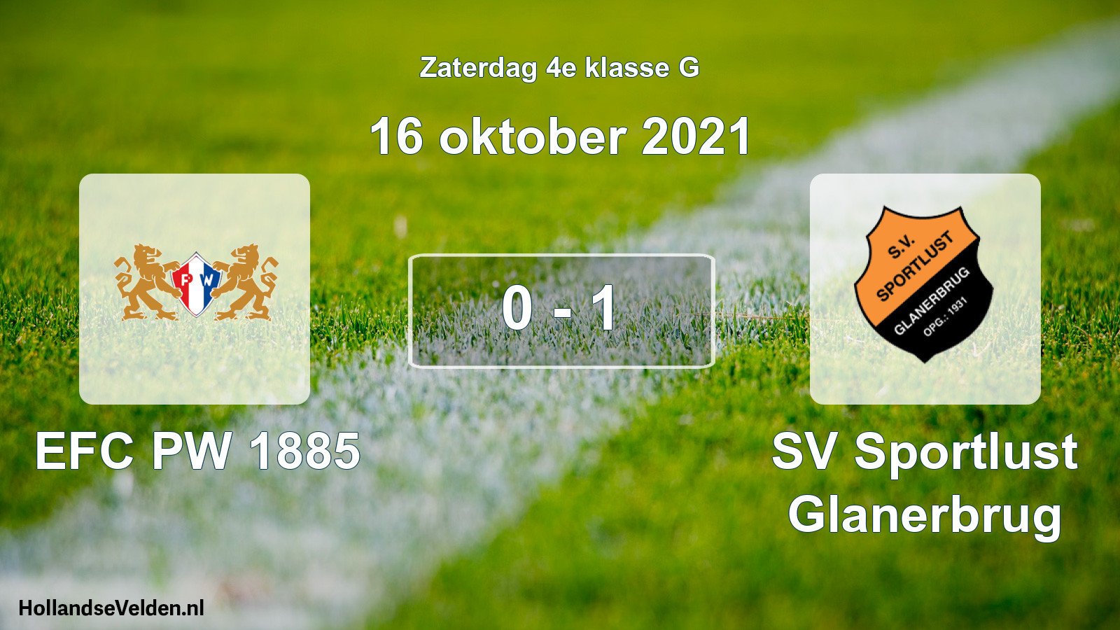 Total number of matches played: EFC PW 1885 - SV Sportlust Glanerbrug 0 - 1 (16 October 2021)