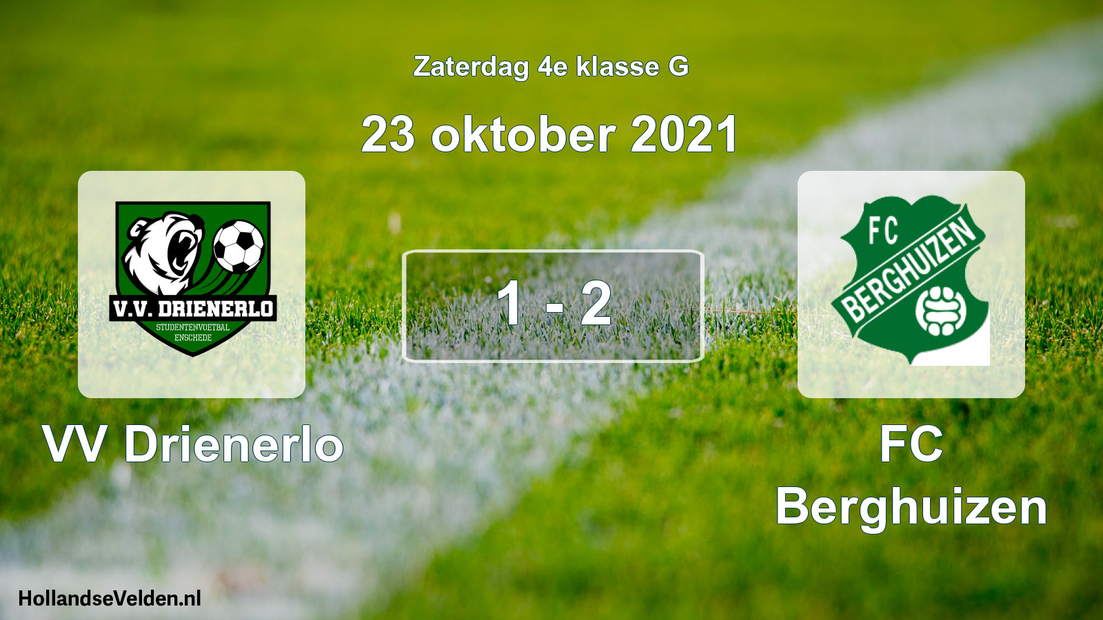 Total number of matches played: VV Drienerlo - FC Berghuizen 1 - 2 (23 October 2021)