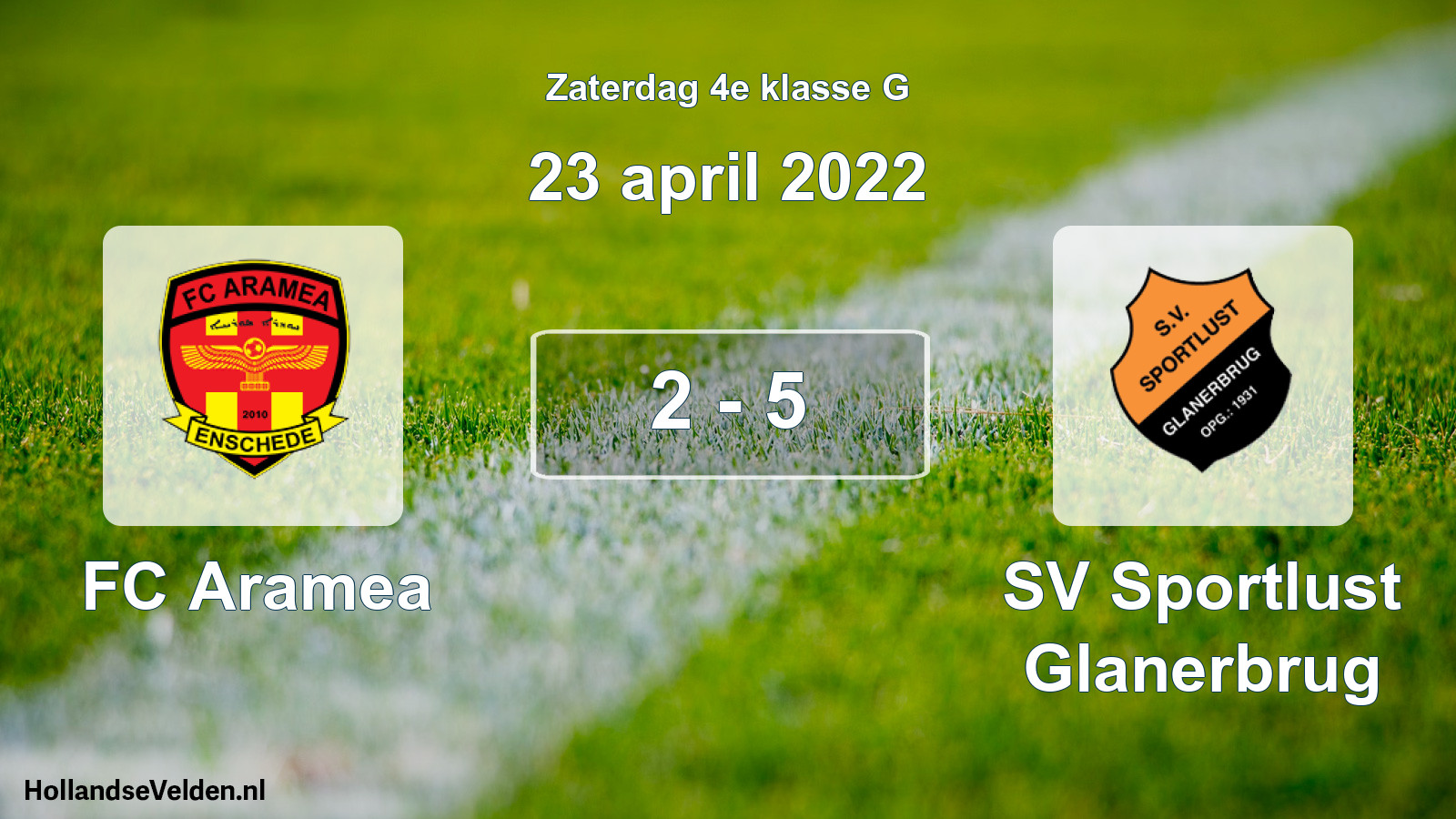 Total number of matches played: FC Aramea - SV Sportlust Glanerbrug 2 - 5 (23 April 2022)