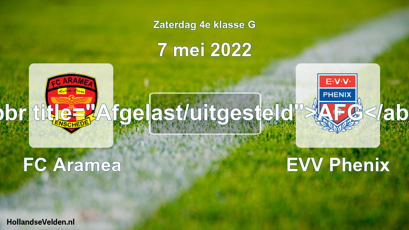 Scheduled Match: FC Aramea - EVV Phenix (7 May 2022)