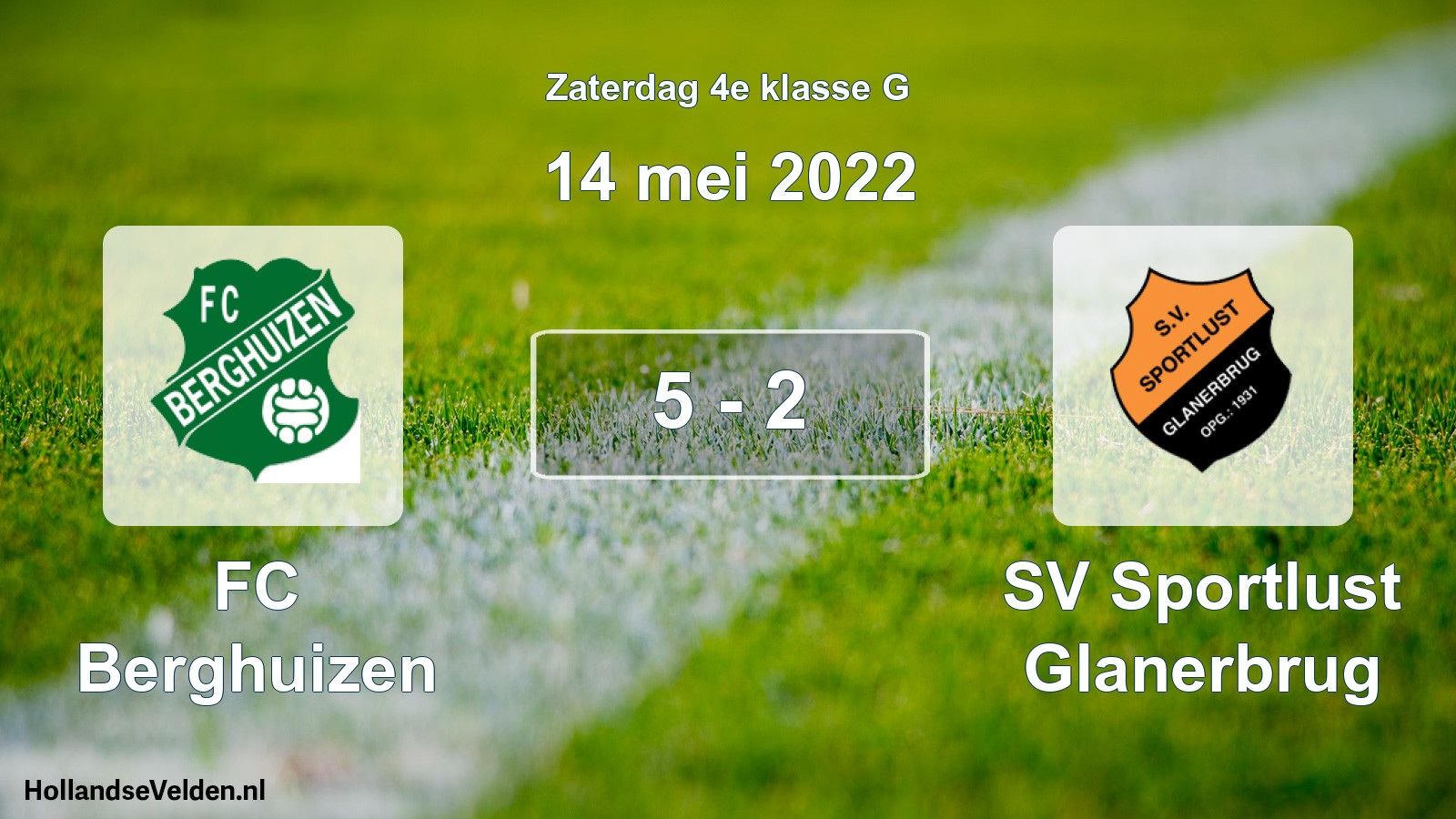 Total number of matches played: FC Berghuizen - SV Sportlust Glanerbrug 5 - 2 (14 May 2022)