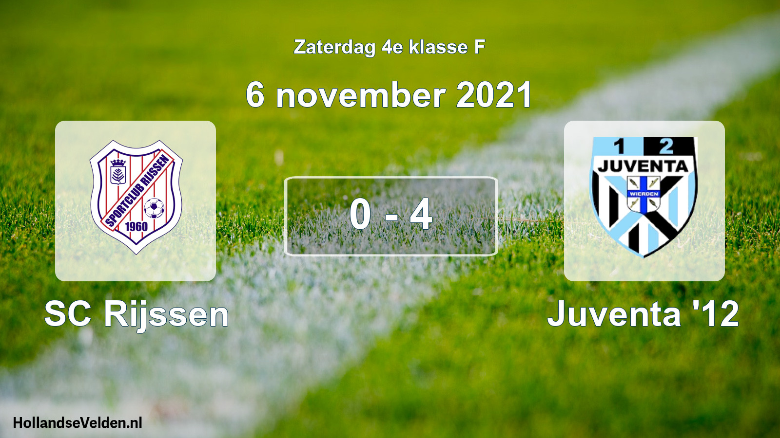 Total number of matches played: SC Rijssen - Juventa '12 0 - 4 (6 November 2021)