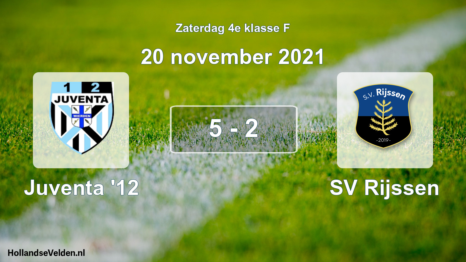 Total number of matches played: Juventa '12 - SV Rijssen 5 - 2 (20 November 2021)