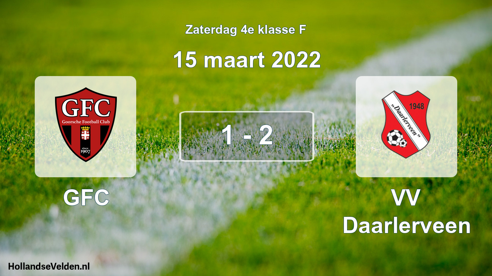 Total number of matches played: GFC - VV Daarlerveen 1 - 2 (15 March 2022)