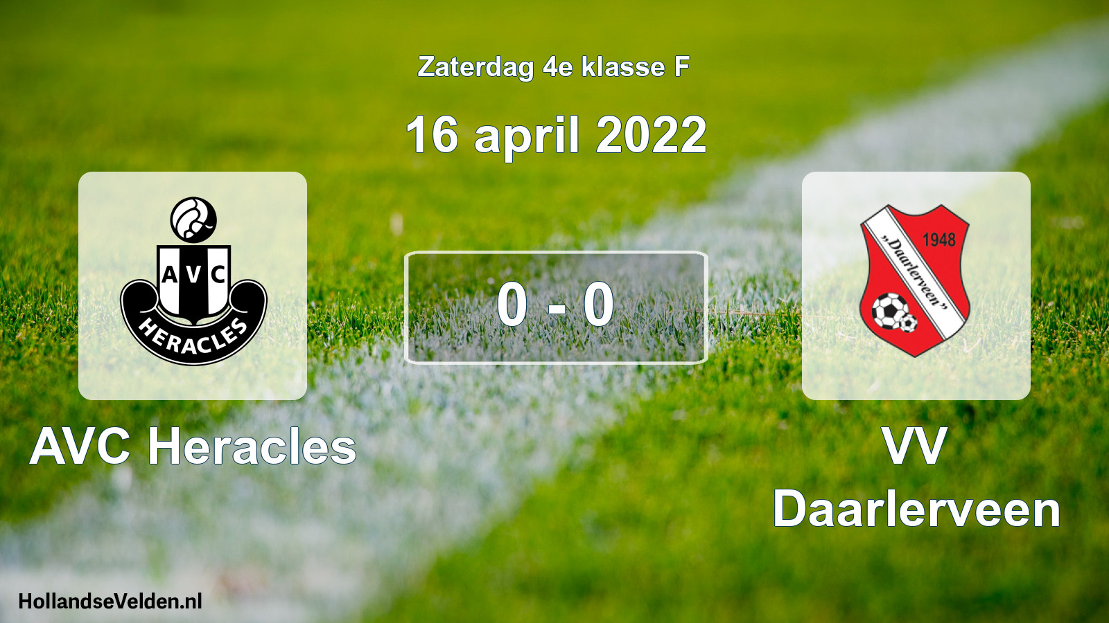 Total number of matches played: AVC Heracles - VV Daarlerveen 0 - 0 (16 April 2022)