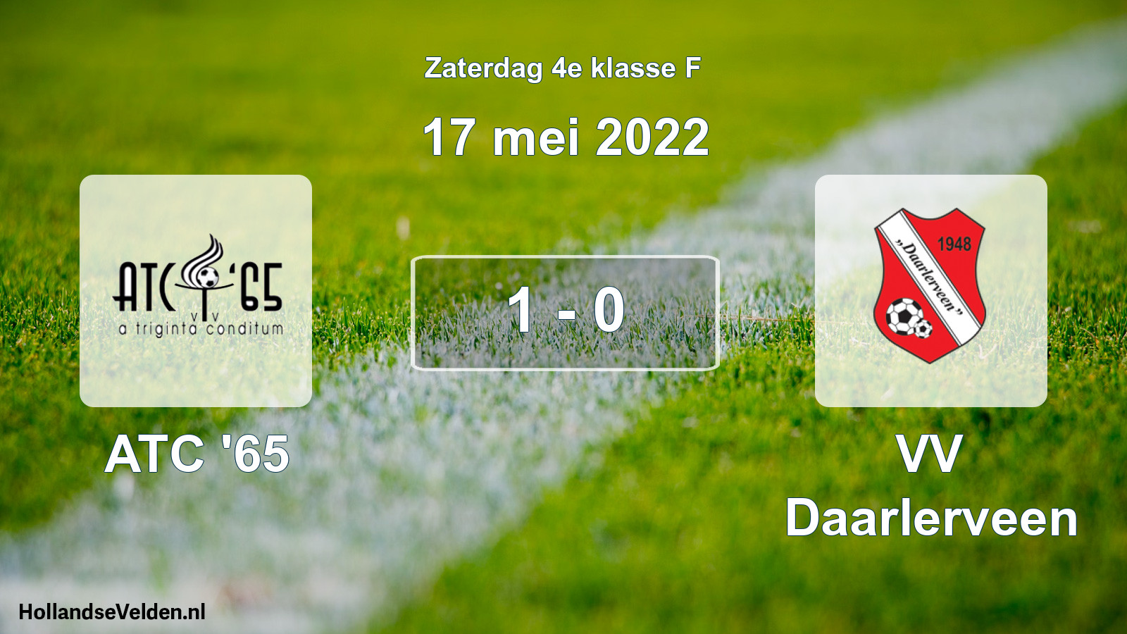 Total number of matches played: ATC '65 - VV Daarlerveen 1 - 0 (17 May 2022)
