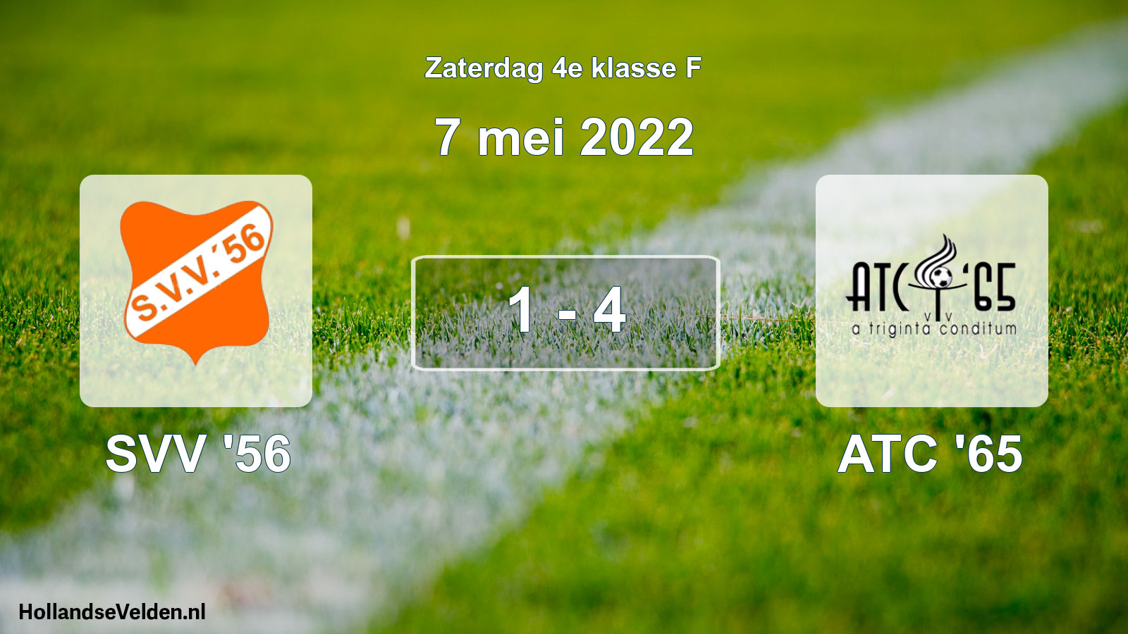 Total number of matches played: SVV '56 - ATC '65 1 - 4 (7 May 2022)