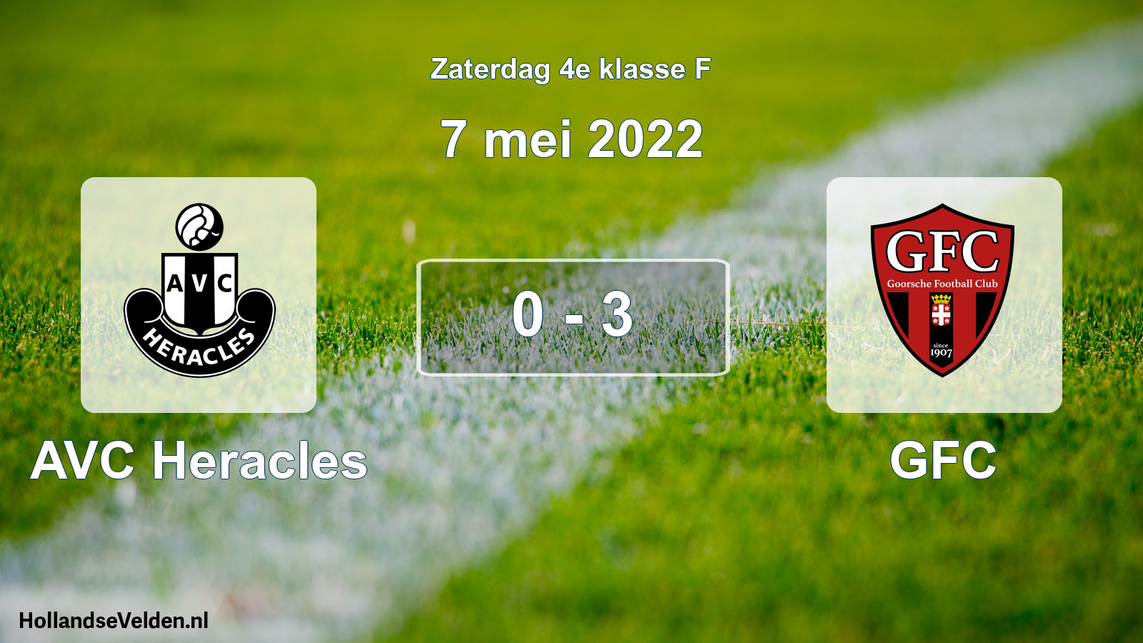 Total number of matches played: AVC Heracles - GFC 0 - 3 (7 May 2022)