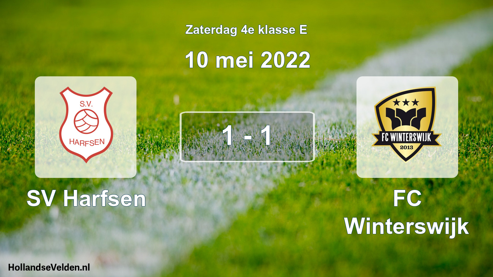 Total number of matches played: SV Harfsen - FC Winterswijk 1 - 1 (10 May 2022)