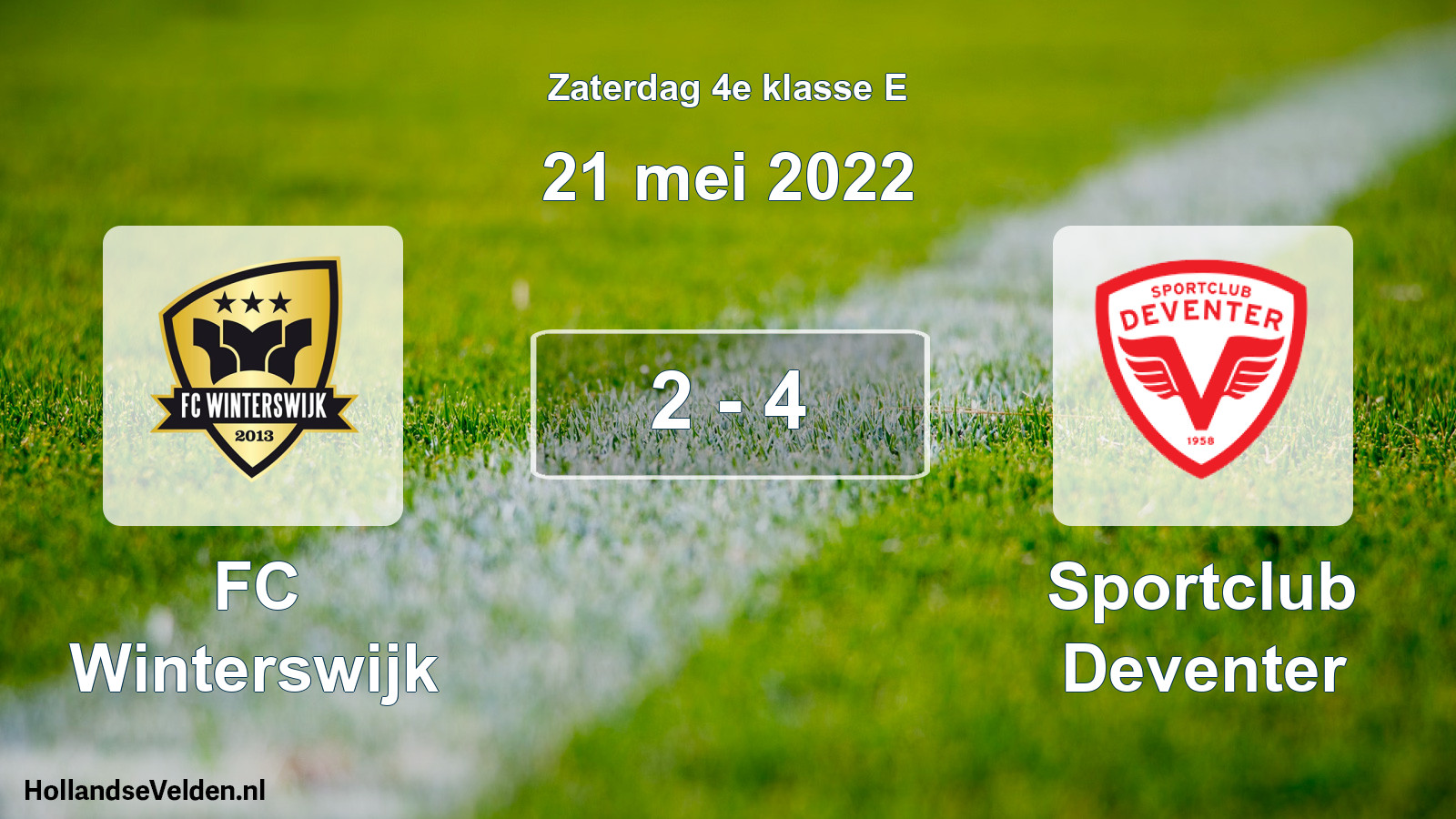 Total number of matches played: FC Winterswijk - Sportclub Deventer 2 - 4 (21 May 2022)