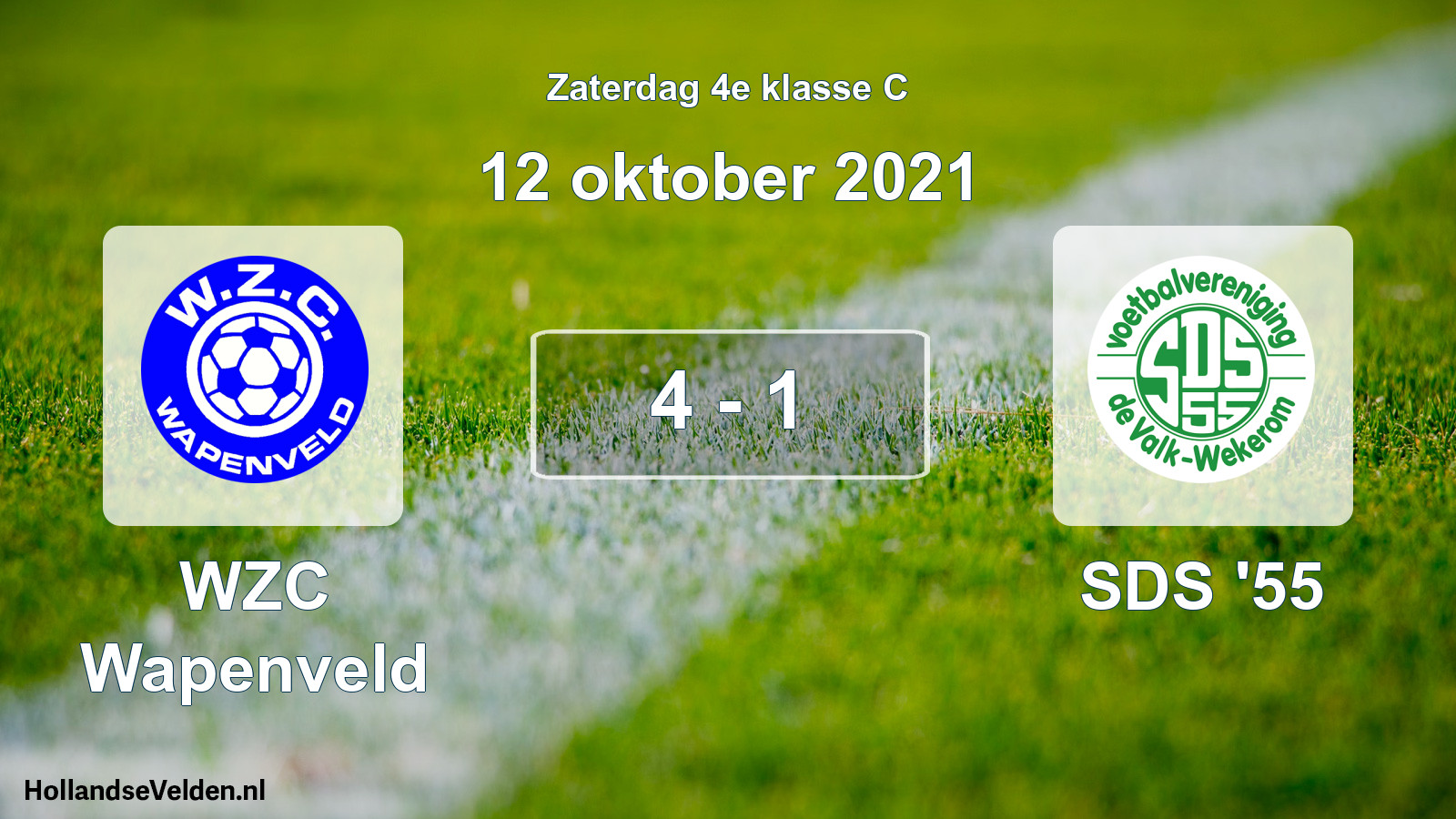 Total number of matches played: WZC Wapenveld - SDS '55 4 - 1 (12 October 2021)