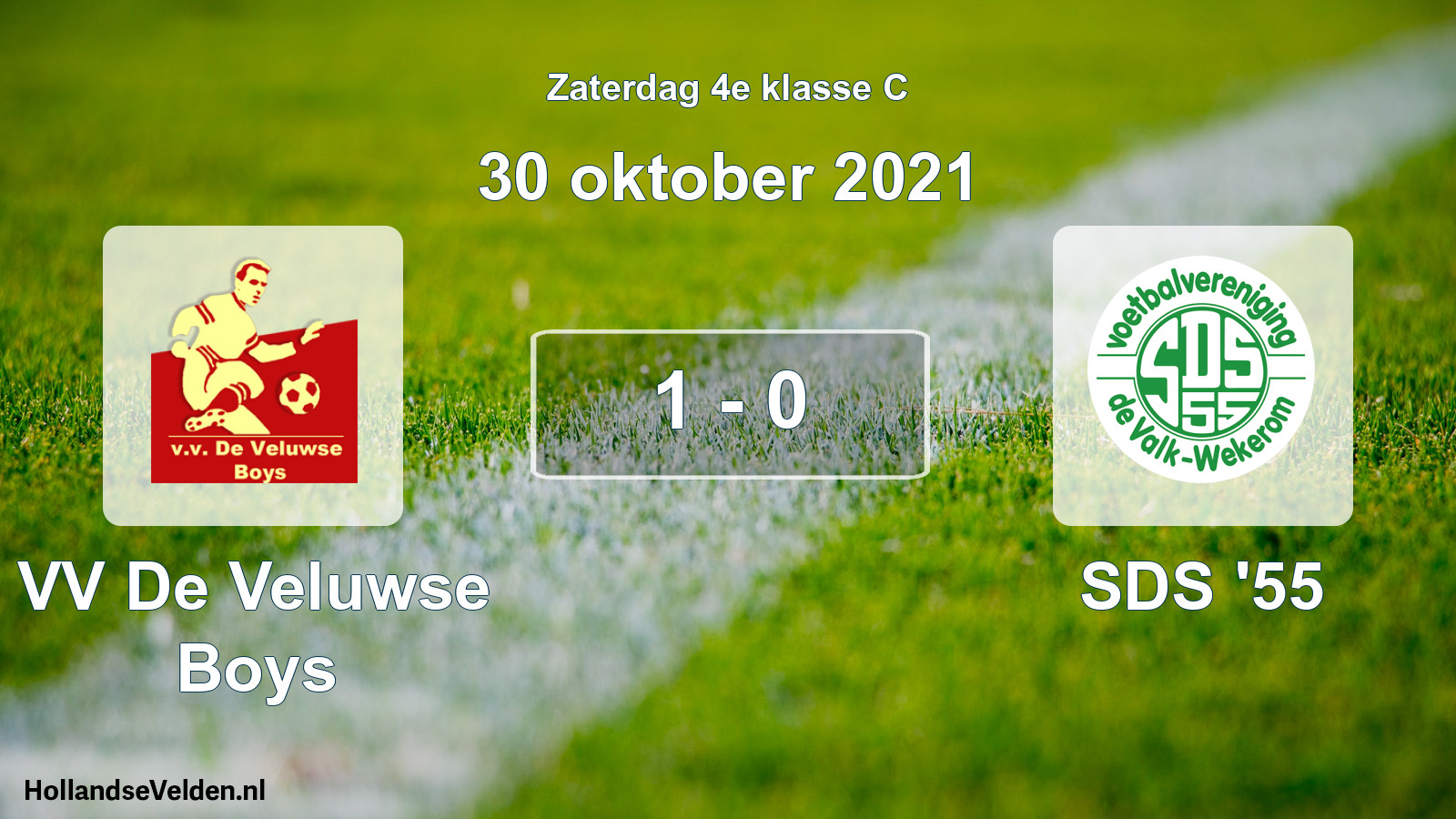 Total number of matches played: VV De Veluwse Boys - SDS '55 1 - 0 (30 October 2021)
