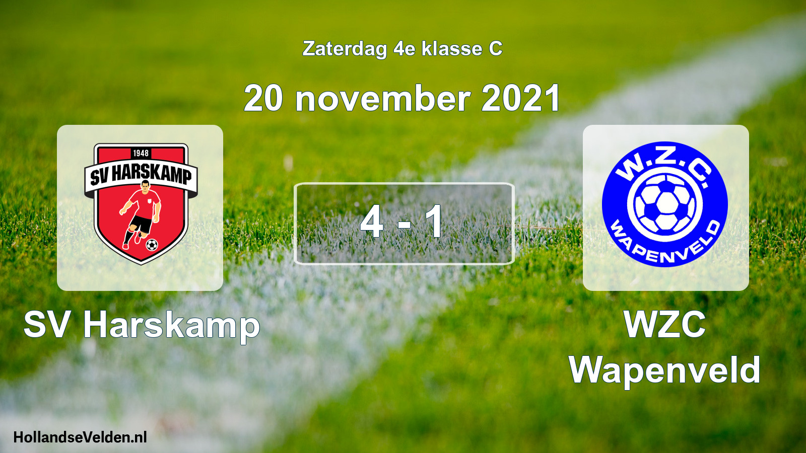 Total number of matches played: SV Harskamp - WZC Wapenveld 4 - 1 (20 November 2021)