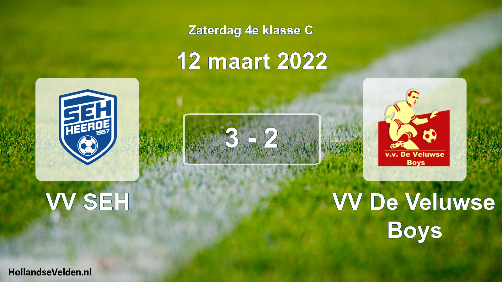 Total number of matches played: VV SEH - VV De Veluwse Boys 3 - 2 (12 March 2022)