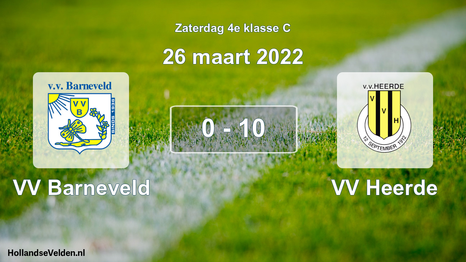 Total number of matches played: VV Barneveld - VV Heerde 0 - 10 (26 March 2022)