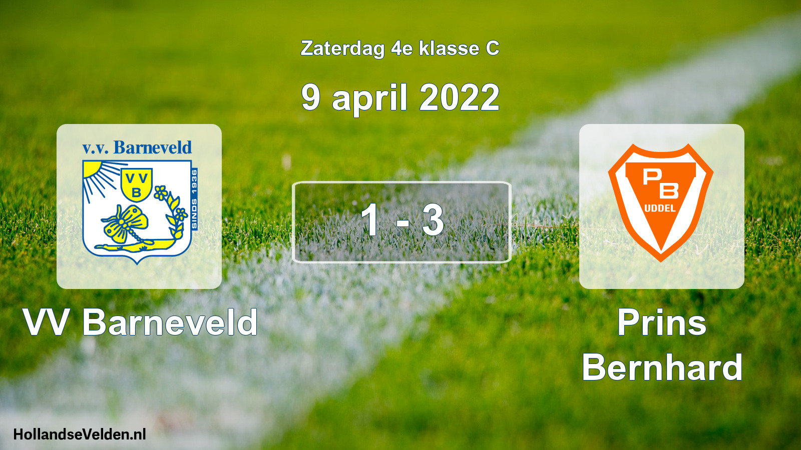 Total number of matches played: VV Barneveld - Prins Bernhard 1 - 3 (9 April 2022)