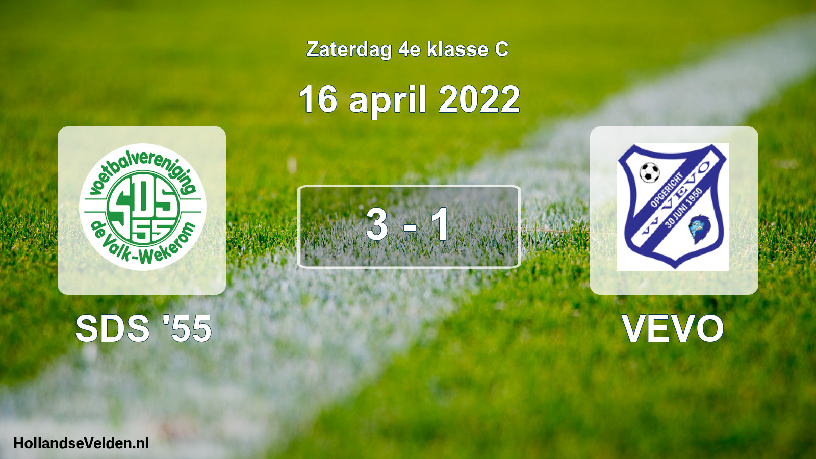 Total number of matches played: SDS '55 - VEVO 3 - 1 (16 April 2022)