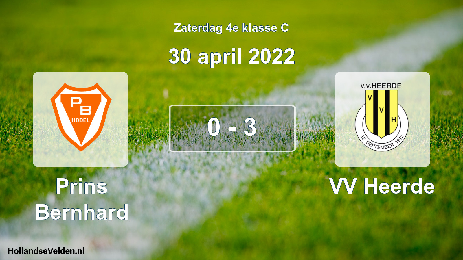Total number of matches played: Prins Bernhard - VV Heerde 0 - 3 (30 April 2022)