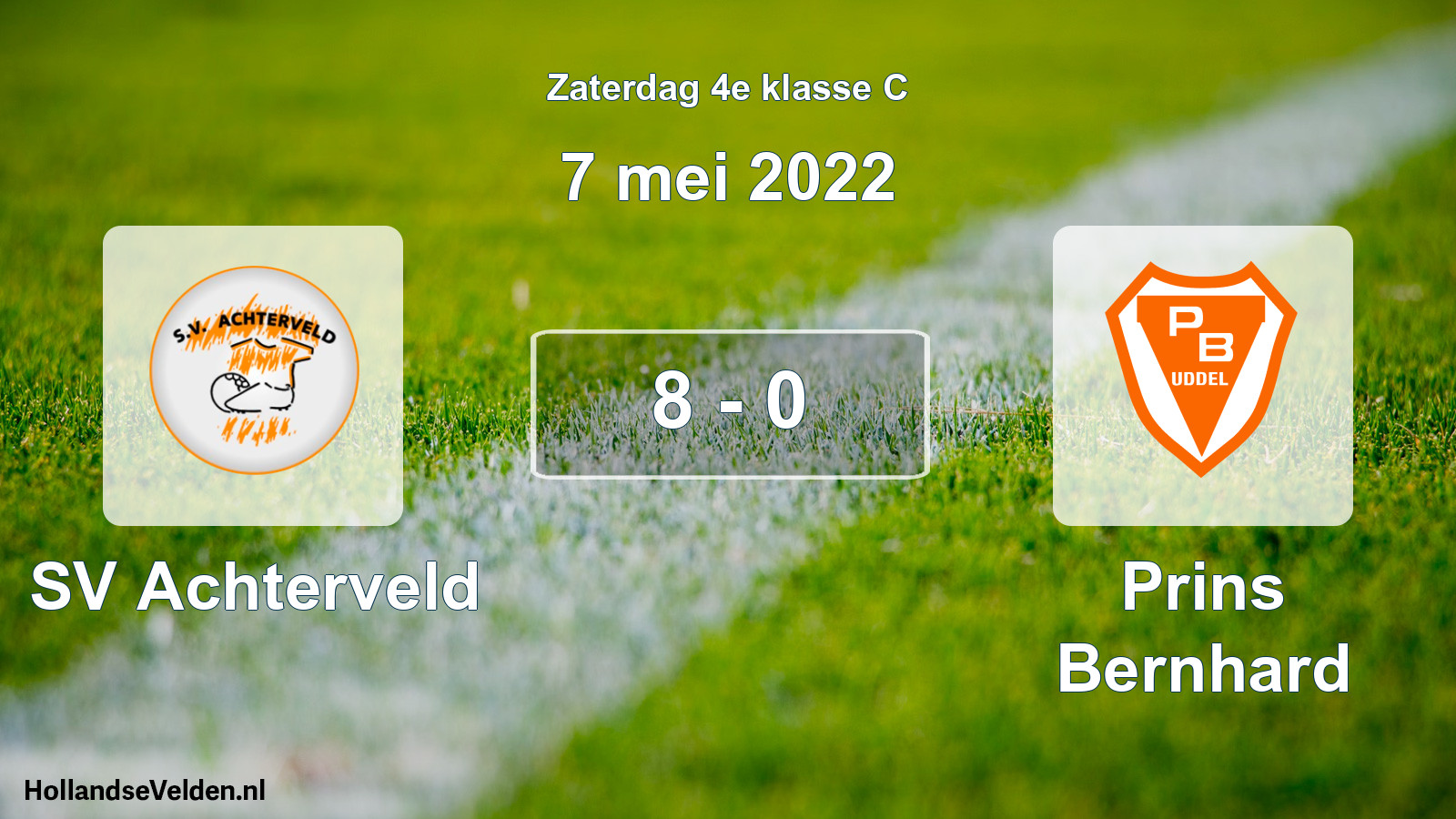 Total number of matches played: SV Achterveld - Prins Bernhard 8 - 0 (7 May 2022)