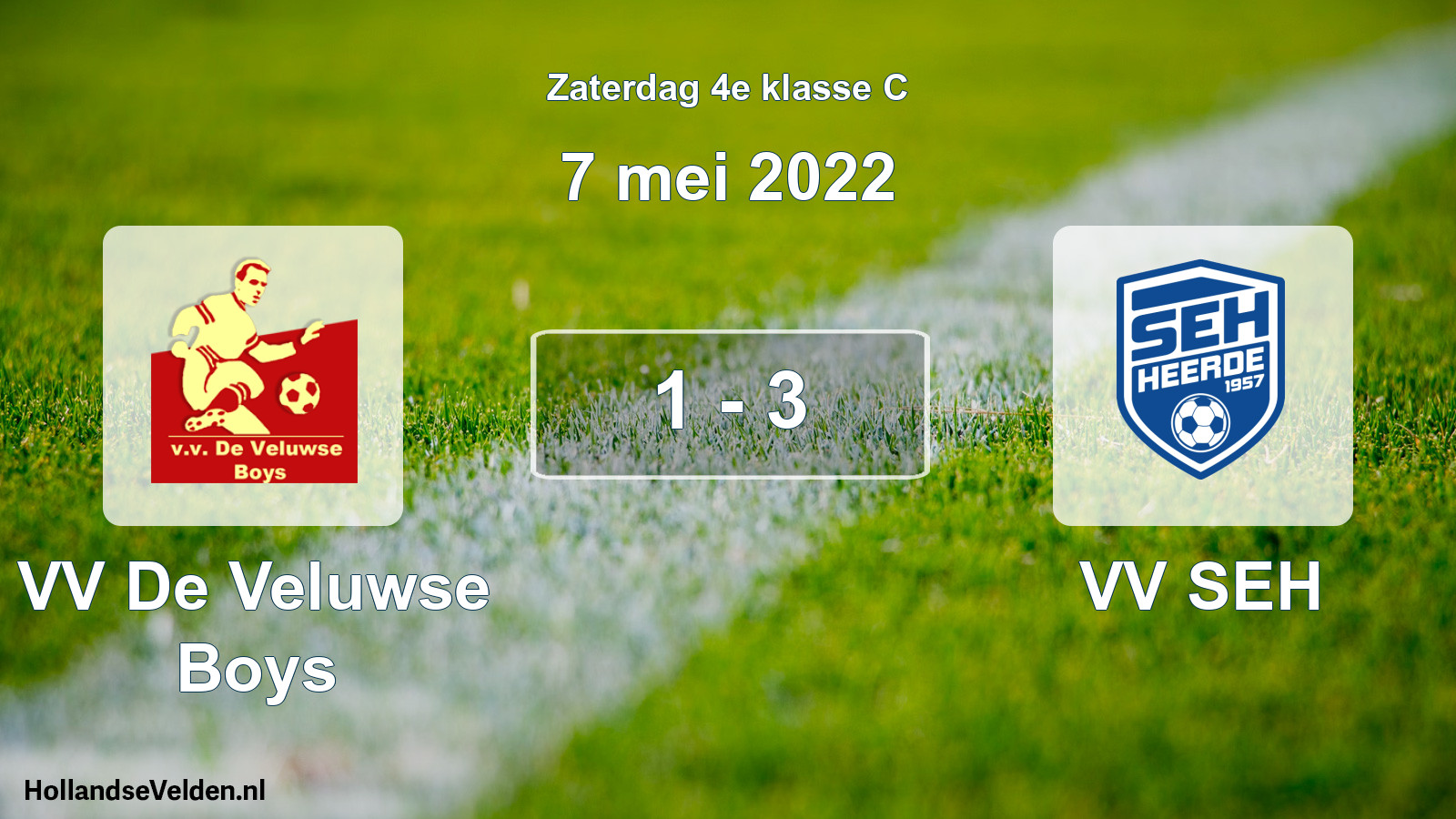 Total number of matches played: VV De Veluwse Boys - VV SEH 1 - 3 (7 May 2022)
