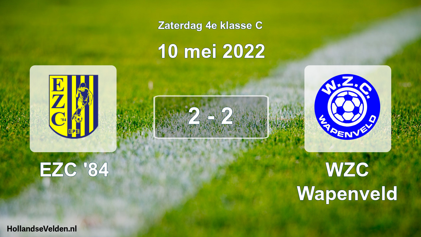 Total number of matches played: EZC '84 - WZC Wapenveld 2 - 2 (10 May 2022)