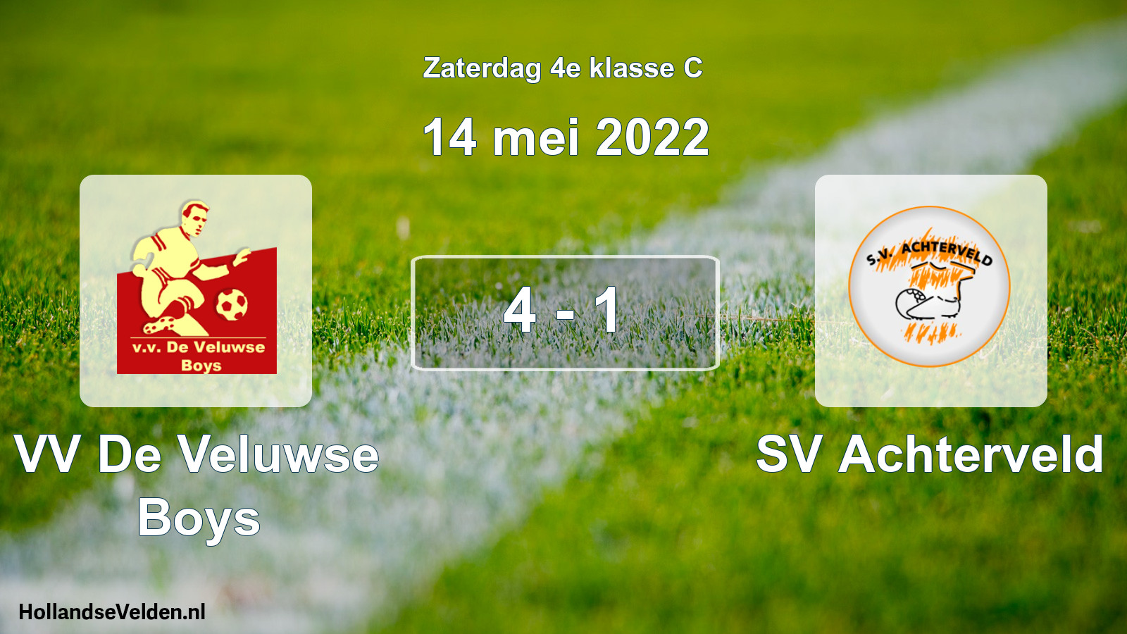 Total number of matches played: VV De Veluwse Boys - SV Achterveld 4 - 1 (14 May 2022)