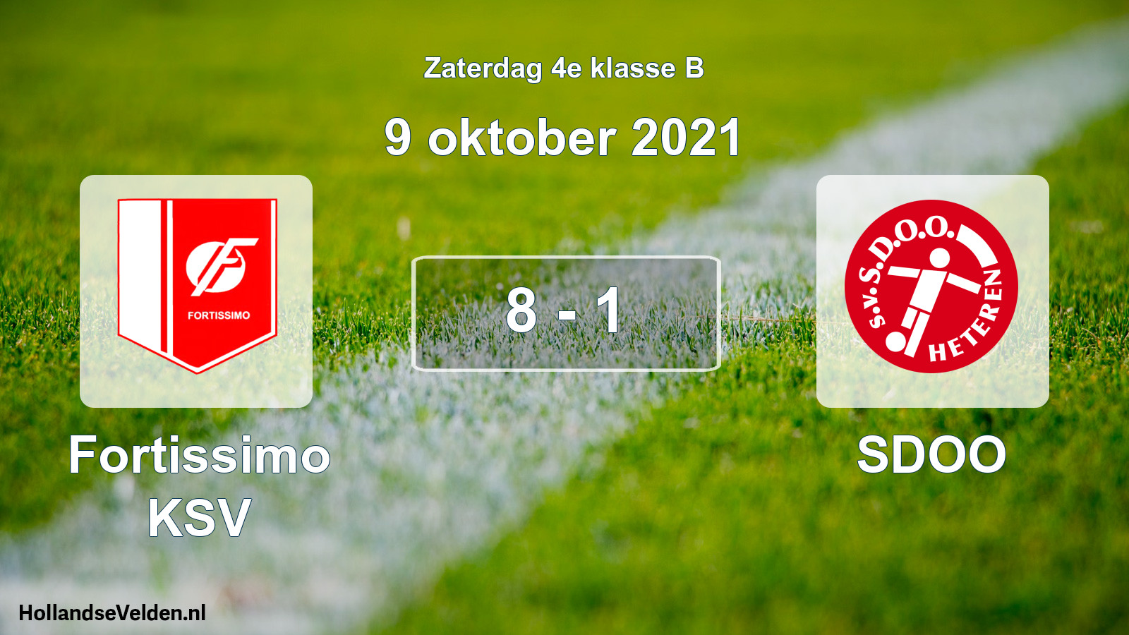 Total number of matches played: Fortissimo KSV - SDOO 8 - 1 (9 October 2021)