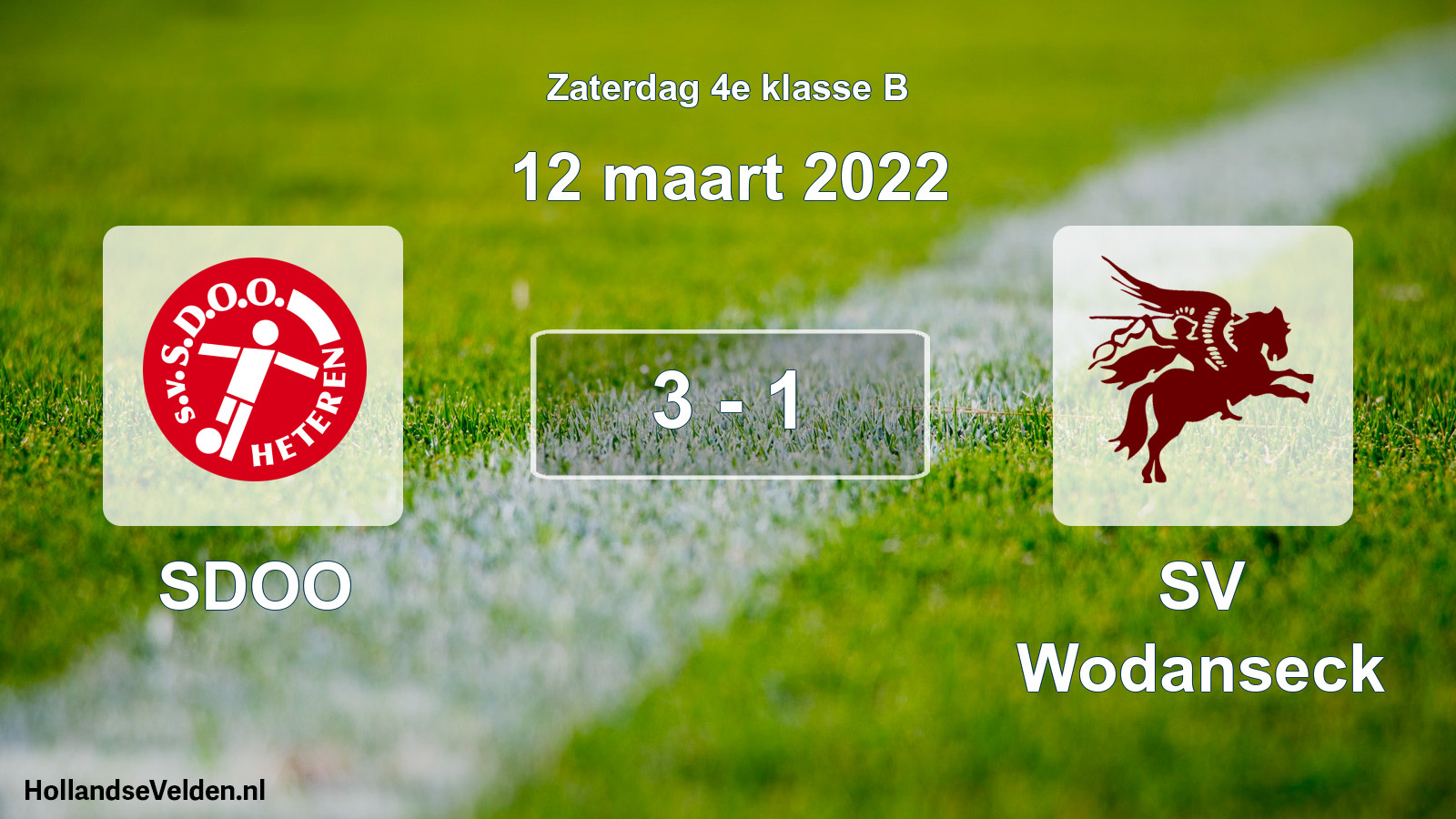 Total number of matches played: SDOO - SV Wodanseck 3 - 1 (12 March 2022)