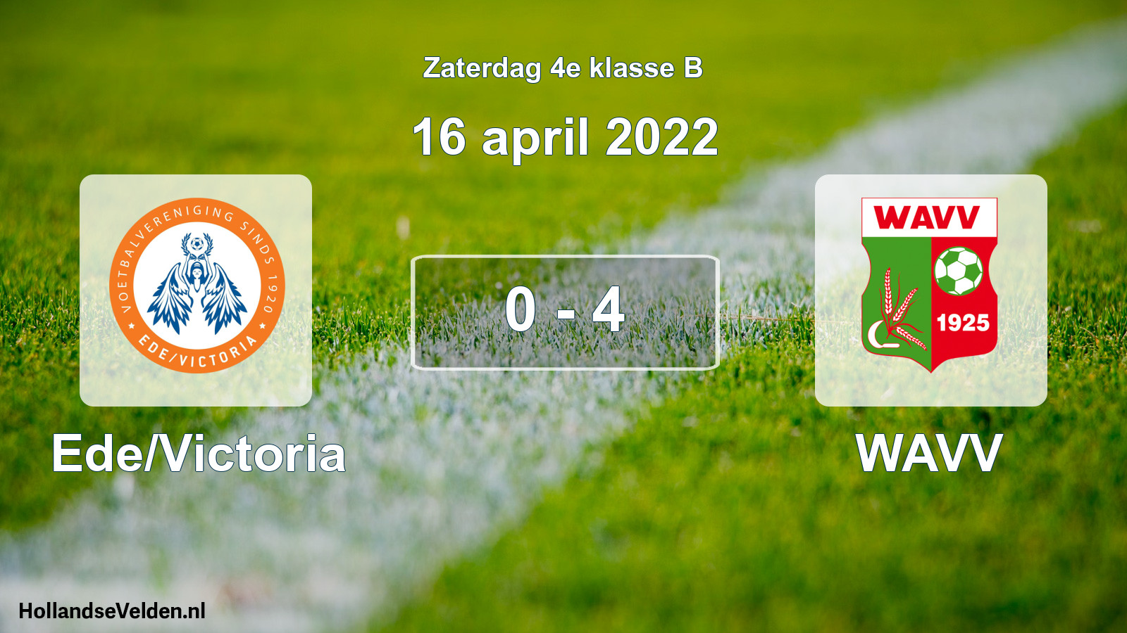 Total number of matches played: Ede/Victoria - WAVV 0 - 4 (16 April 2022)