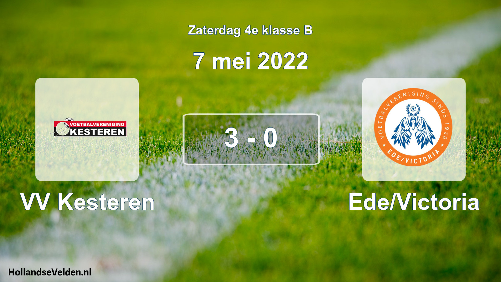 Total number of matches played: VV Kesteren - Ede/Victoria 3 - 0 (7 May 2022)