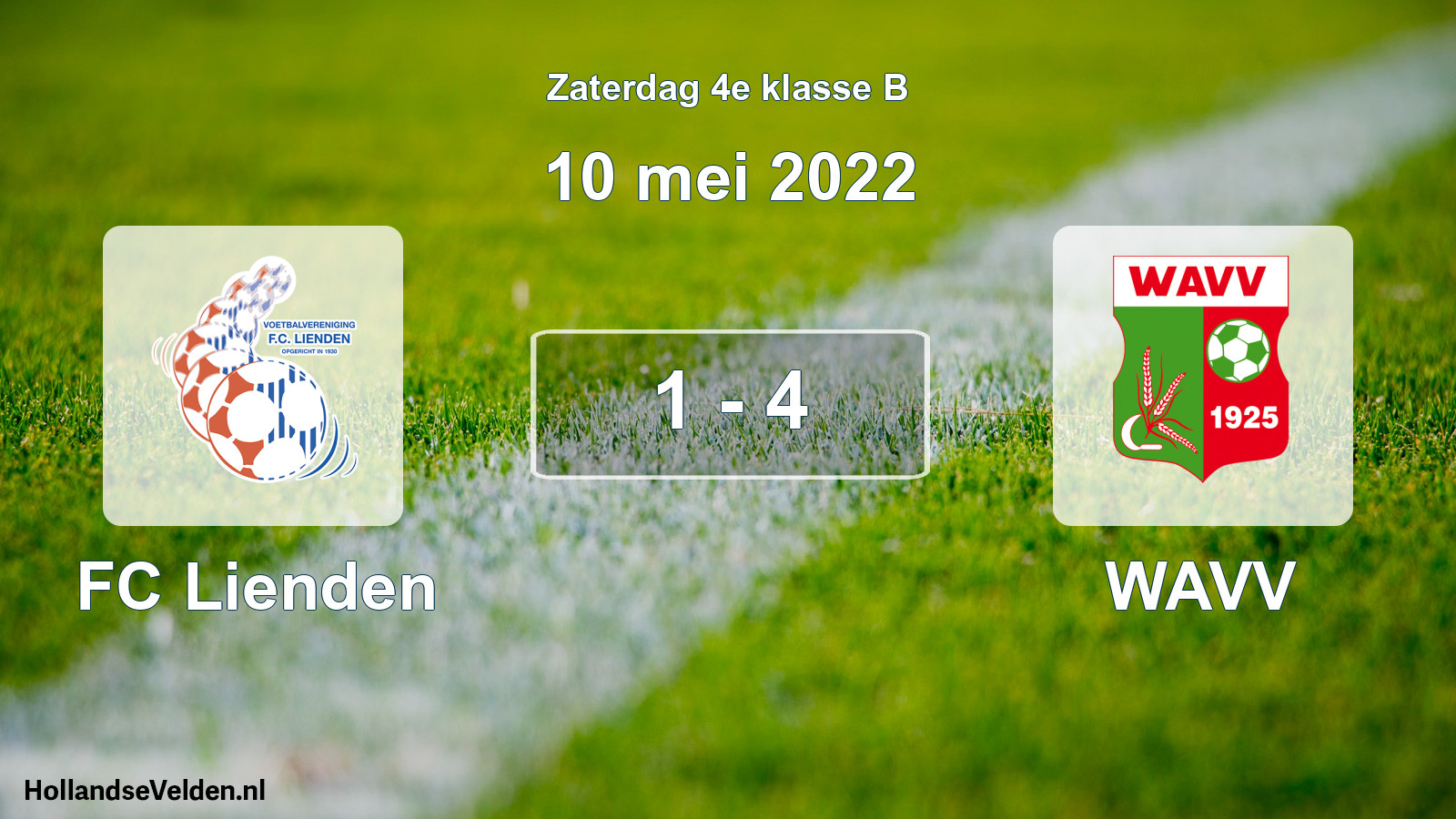 Total number of matches played: FC Lienden - WAVV 1 - 4 (10 May 2022)