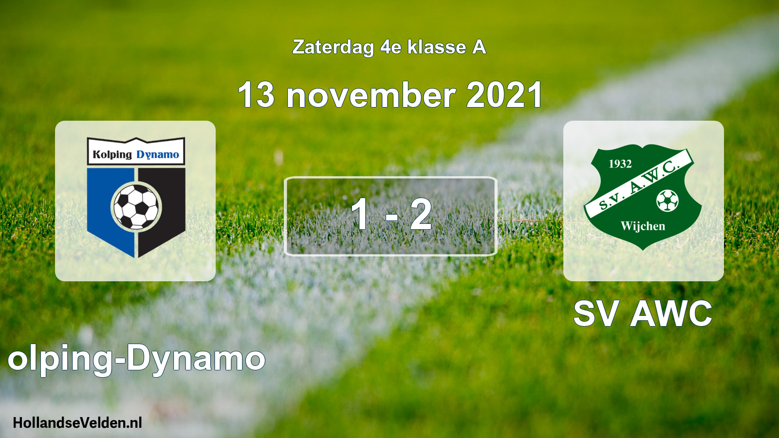 Total number of matches played: Kolping-Dynamo - SV AWC 1 - 2 (13 November 2021)