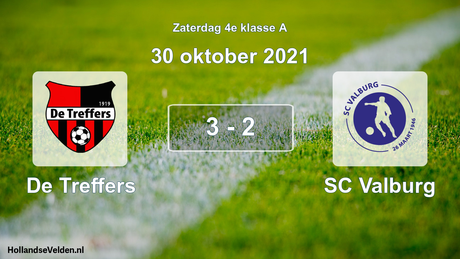 Total number of matches played: De Treffers - SC Valburg 3 - 2 (30 October 2021)