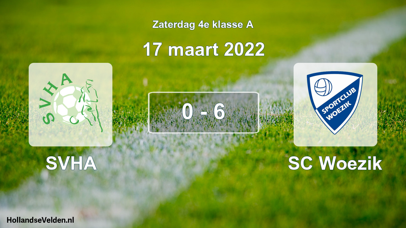 Total number of matches played: SVHA - SC Woezik 0 - 6 (17 March 2022)
