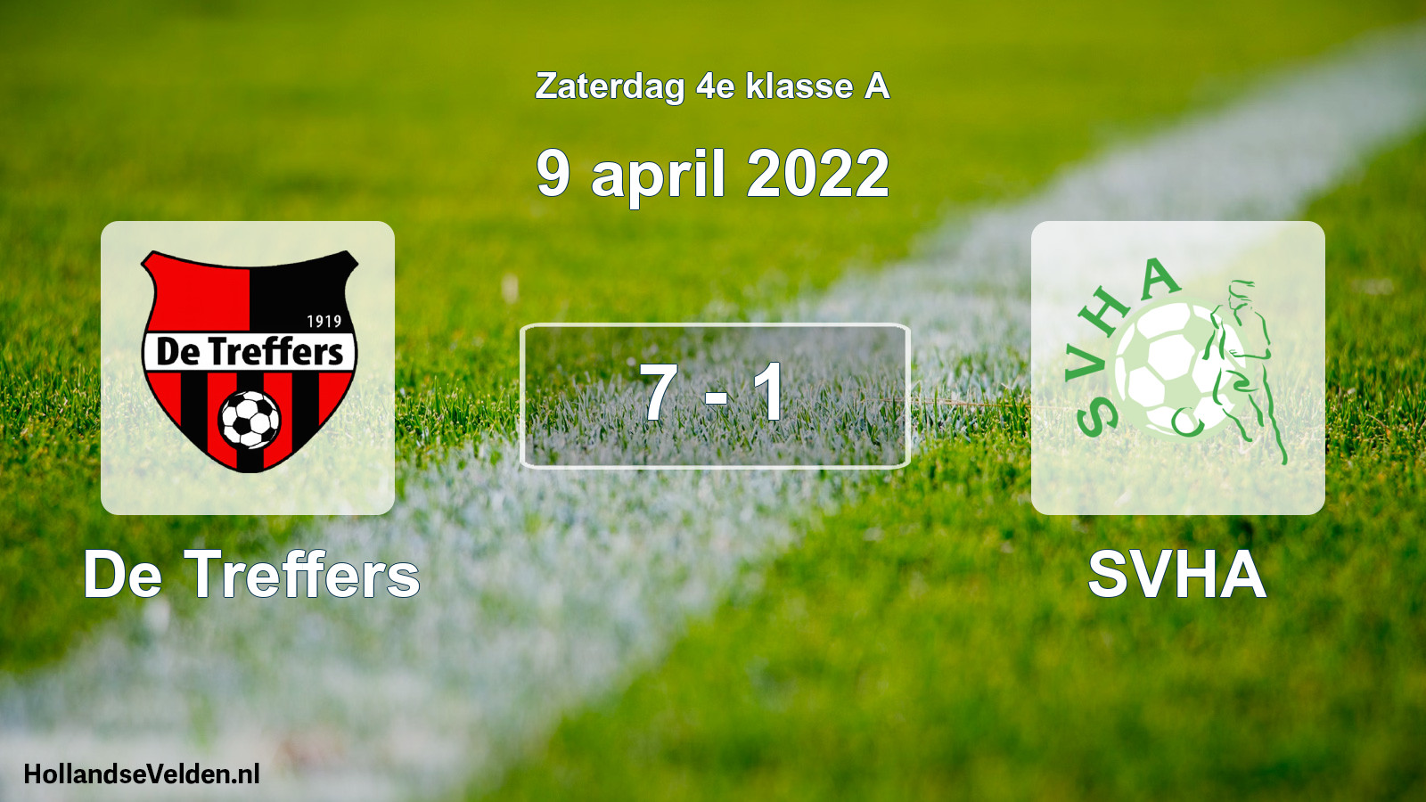 Total number of matches played: De Treffers - SVHA 7 - 1 (9 April 2022)