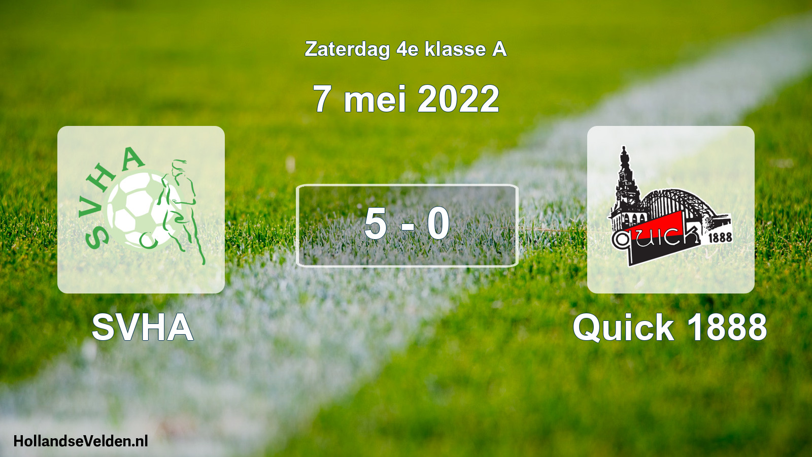 Total number of matches played: SVHA - Quick 1888 5 - 0 (7 May 2022)