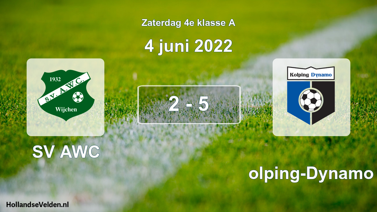 Total number of matches played: SV AWC - Kolping-Dynamo 2 - 5 (4 June 2022)