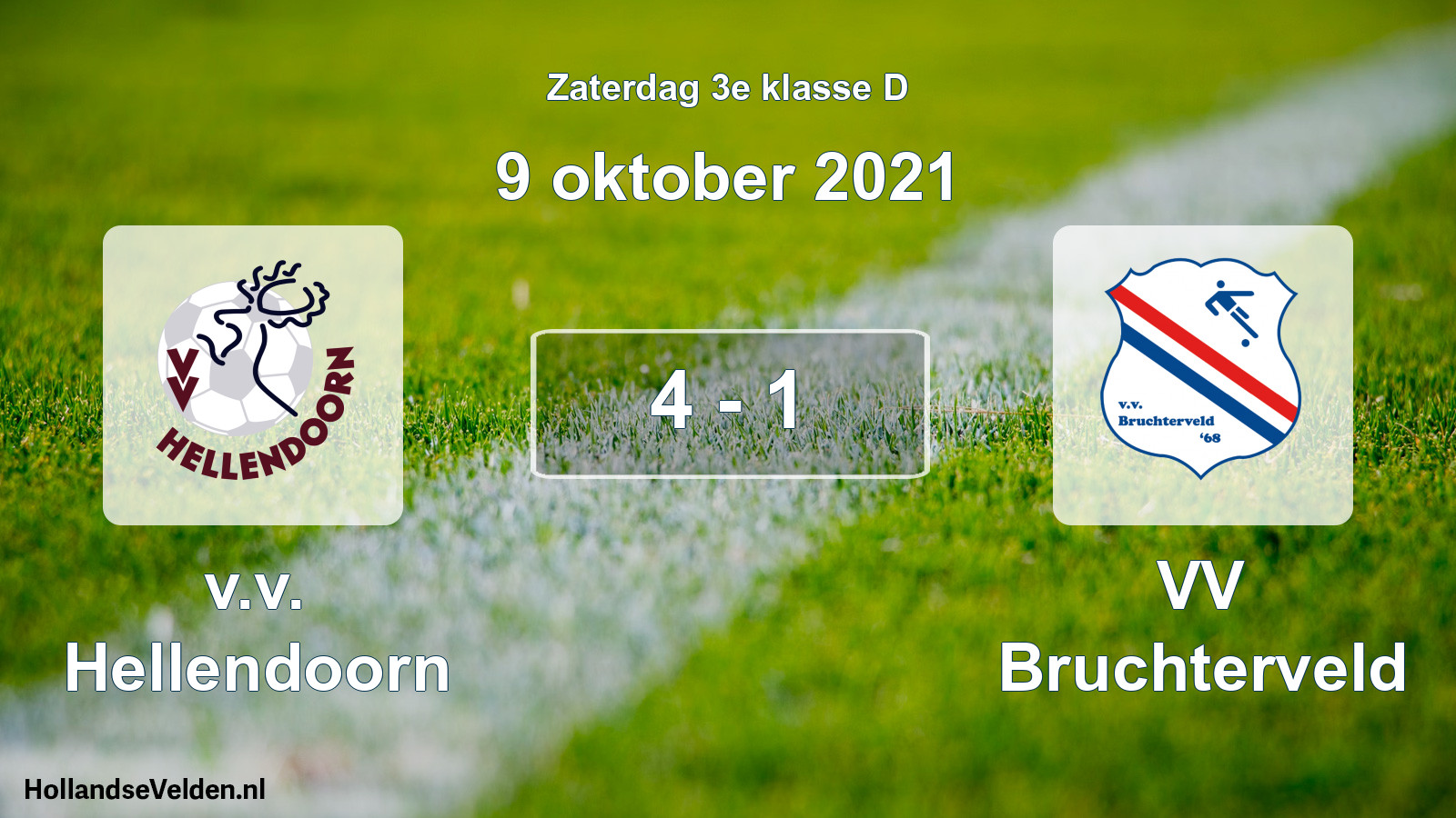 Total number of matches played: v.v. Hellendoorn - VV Bruchterveld 4 - 1 (9 October 2021)